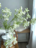 Artificial Queen Anne Lace Stem - Faux Floral / DIY / Bouquet / Wedding / Flower Arrangement / Home Decoration / White silk flower