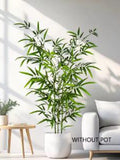 130-210CM Artificial Green Bamboo Branch Fake plant Realistic Faux Plant Wedding Home Hotel Office Party Decoration Supply Ornament Craft faux plants