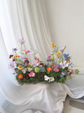 Wildflower Wedding Aisle Meadow: Peach, Purple & Ivory Ceremony Decor wedding flower