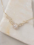 14K Gold Diamond Lily Rose Necklace, Luxury Flower Necklace, Anniversary Gift For Her, Wedding Jewelry ANNIVERSARY