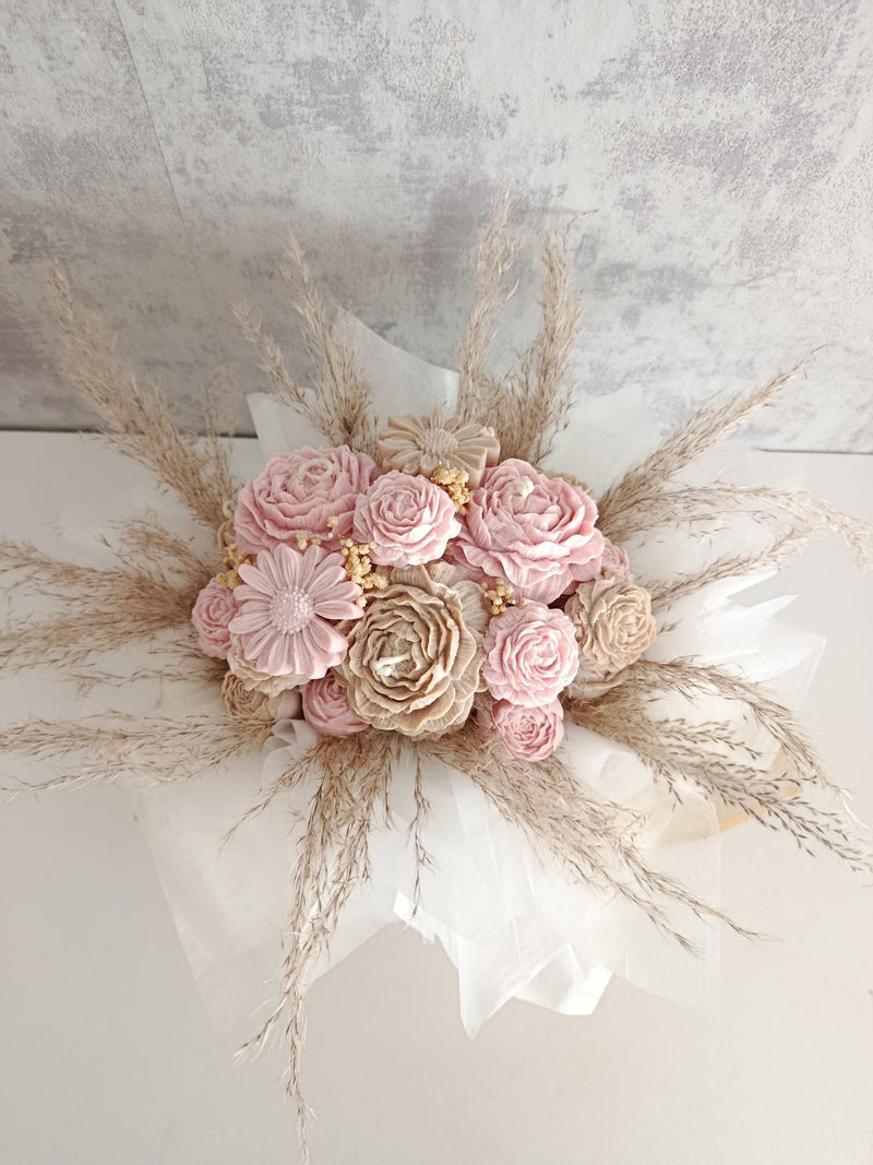 Candle Bouquet Luxury Candle Bouquet Scented Candles Flower Box Candle Box Flower Box with Candles Soy Candles as a Gift Candle Box ANNIVERSARY