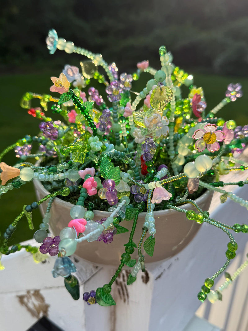 Beaded Wildflower Plant faux plants