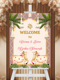 Indian Housewarming Welcome Sign: Customizable Grihapravesh Template (Digital Download) house warming flower