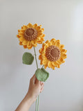 Crochet, handmade, knit flower, Lily, Daisy, sunflower, unique, DIY, knit, custom, knitting,floral fiber art, gift, ValentineÕs Day gift sympathy flower