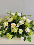 Memorial Flowers Ð Green & White Grave Decorations for Headstones sympathy flower