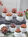Artificial Flower Fake Plants,Small Succulent Potted Plant Decoration For Living Room,Hotel,Office faux plants