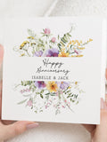 Anniversary Card, Personalised Anniversary Card, Floral Anniversary Card, Anniversary Card for Couple, Wedding Anniversary Card ANNIVERSARY