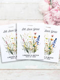 Personalized Seed Wedding Favours Ð Let Love Grow Flower Seeds Ð Guest Gift wedding flower