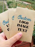 Custom Business Logo Seed Packets/Bulk Business Favors/Wedding Logo Seed Packets/Seed Envelope with Logo/Text/Image/Business Giveaway Ideas seeds bulk