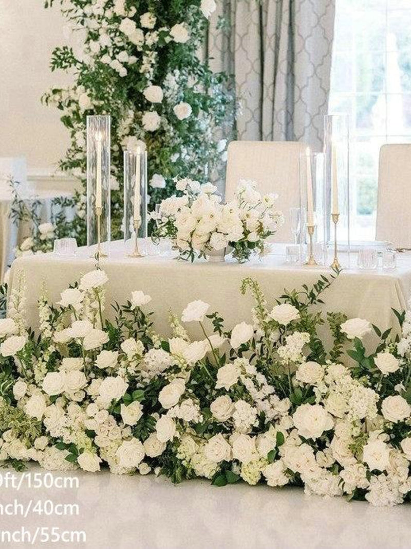 White Flower Arrangement: Wedding Stage, Banquet Decor wedding flower