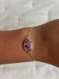 Custom Flower Petal Memorial Bracelet: Resin Keepsake Jewelry sympathy flower