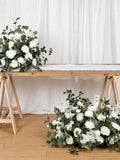 White Wedding Flower Arrangement, Aisle & Table Decor wedding flower