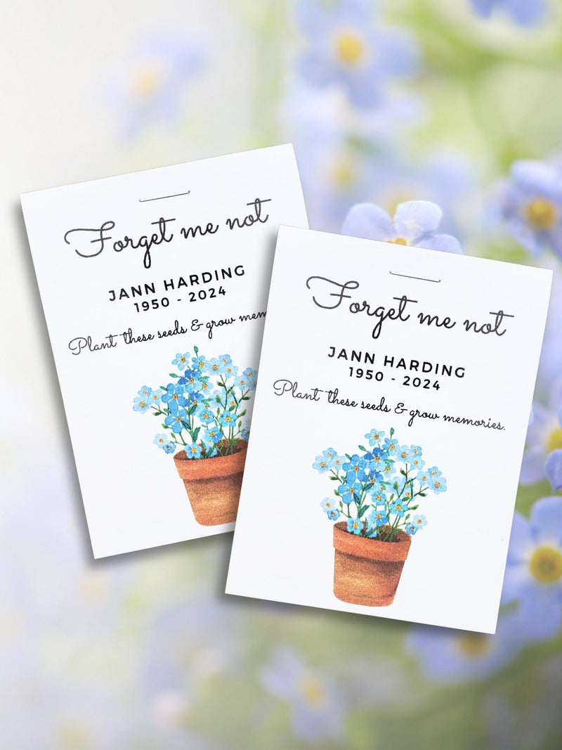 Forget Me Not Funeral Favours seeds bulk
