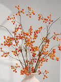 43" Faux Berry Large Branch - Artificial Plant - Orange faux plants