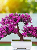 Artificial Bonsai Tree in Pot Ð Realistic Faux Mini Tree for Home, Office, Desk or Patio DŽcor faux plants