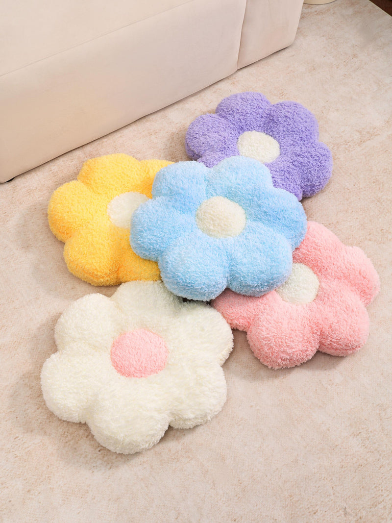Flower Plush Pillow Cushion/ Home Decor Plush Pillow KidsÕ Room Living room/ Gift for her/ Pink blue purple house warming flower