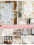 Wildflower First Birthday Bundle, Wildflower 1st Birthday Bundle, Wildflower Birthday, Wildflower Birthday Invite, Wildflower Party LWF birthday flower