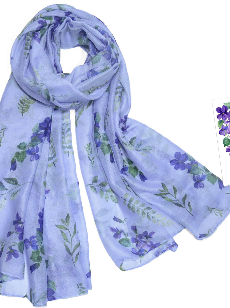 Birth Flower Scarf Birthday Gift Women Unique Valentines Day Anniversary Gift Birth Month Flower Scarf Shawl for Girlfriend Grandma Wife Mom birthday flower