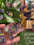 Handmade Custom Order Wedding Floral Dice Set wedding flower