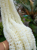 Traditional Jasmine/Mogra Garland With Floral Toran For Haldi, Mehndi, Sangeet, Nikah Pardha And Diwali Celebrations, Mahamaham Festival house warming flower