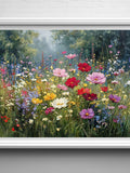 Vintage Floral Oil Painting Prints: Farmhouse Style Gallery Wall (Digital Download, Set of 10) house warming flower