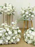 White Artificial Flower Arrangement, Wedding Decorations wedding flower