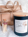 Personalised Birthday Candle Gift Set for Her Elegant Balloon Design Jar Daughter Mum Sister Keepsake Present 16th 18th 21st 30th 40th 50th birthday flower