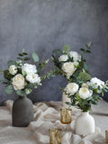 Silk Flower Bud Vase Mini Bouquet, Set of 3, Wedding Decor Keepsake silk flower