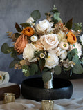 Earth Tone Wedding Bouquet, Neutral Boho Bridal Silk Flowers wedding flower