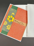 Thinking of You ( yellow flower & terracotta) sympathy flower
