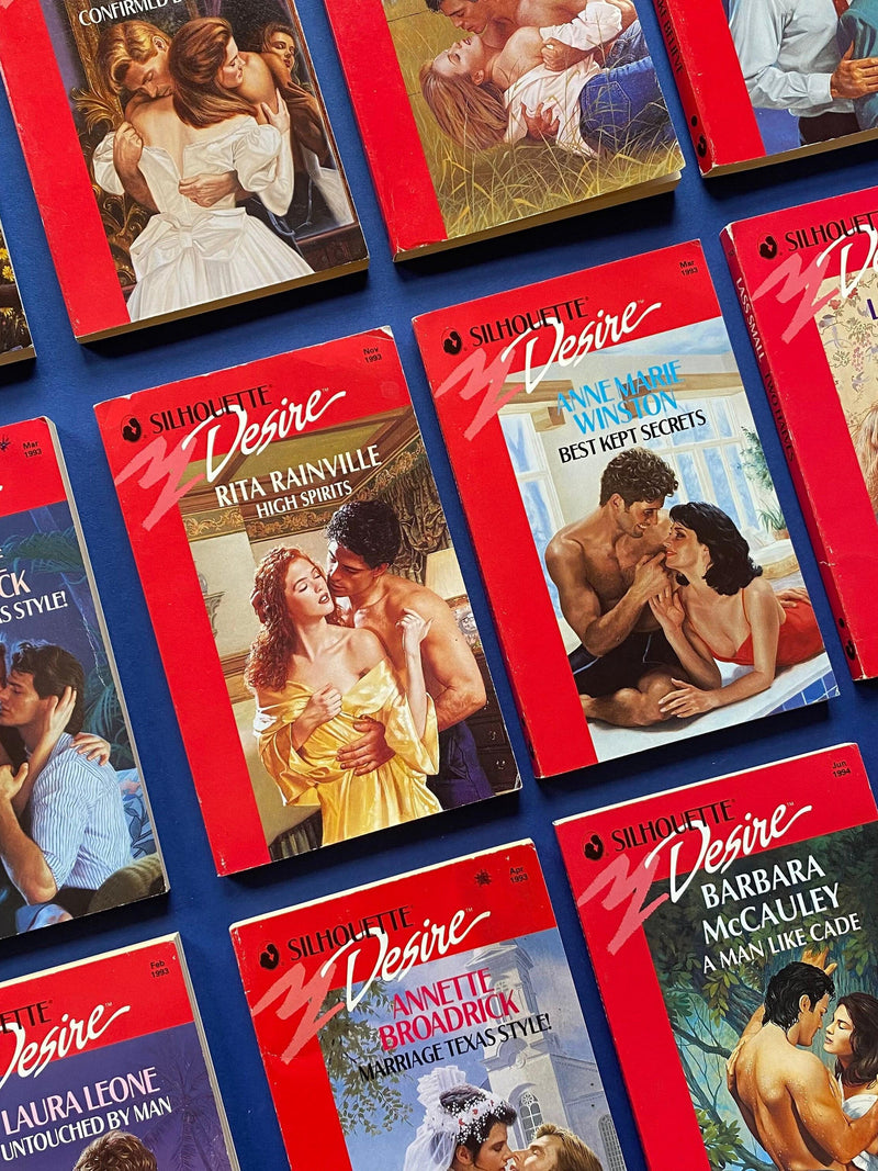 Vintage Romance Paperback Book: 1990s Silhouette Adult Fiction Love Romance Flower