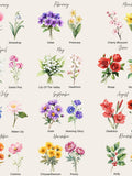 60 Watercolor Birth Month Flowers Clipart, Birthday Flower PNG bundle, Birthday Flower PNG, Botanical Clipart, Wildflower Bouquet PNG birthday flower