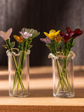 Mini Glass Flower Bouquet: Handcrafted Borosilicate Figurine, Home Decor birthday flower