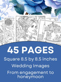 Chinoiserie Wedding Coloring Pages Ð Flowers, Romance, Engagement, Cakes, Champagne, Gifts, Venues, Rings Ð Printable, Download and color Love Romance Flower