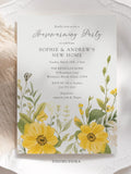 Watercolor Flowers Home Sweet Home Housewarming Invites, Housewarming Party Invitations, Watercolor Wildflower Housewarming Invitations house warming flower