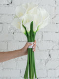 Faux Calla Lily Bouquet, White Calla Lily Bridal Bouquet, Real Touch Artificial Floral Wedding Flowers wedding flower