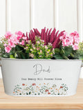 Personalised Memorial Planter, Memorial Gift, Cemetery Flower Pot, Grave Ornament, Bereavement, In Loving Memory, Plant Pot, Planter sympathy flower