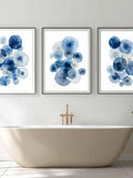 Indigo Mushroom Spore Prints: Blue Botanical Wall Art Set (Digital Download) flower spore