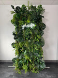 Faux tropical greenery wall, silk greenery backdrop, artificial greenery wall, plant wall decor, photo backdrop, real touch greenery panel faux plants