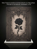 Gothic Black Rose Journal Ð Ornate Antique Notebook with Optional Personalized Text Love Romance Flower