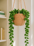 Crochet Hanging Vine Plant Ð Realistic Trailing Houseplant Decor, Handmade Faux Greenery, Zero-Maintenance Plant Gift faux plants