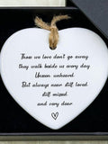 Sympathy Gift, Bereavement Keepsake, Sorry for Your Loss, In Memory Gift, Sympathy Gift for friend, Thinking of you, Heart Keepsake sympathy flower