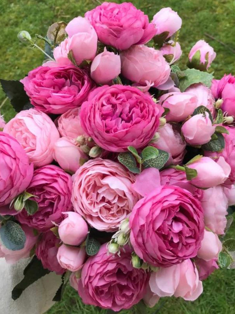 Silk Rose and Peony Artificial Flower Bouquet Ð Flowers, DIY Flowers, Wedding Decor, Party, Home Decor, Artificial Flowers, Flowers Plants FLOWER DELIVERY