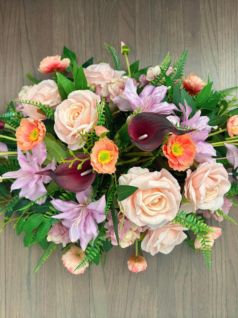 Flowers for cemetery, cemetery vase flower, grave artificial arrangement, gravestone flowers, cemetery decorations, memorial faux flowers sympathy flower