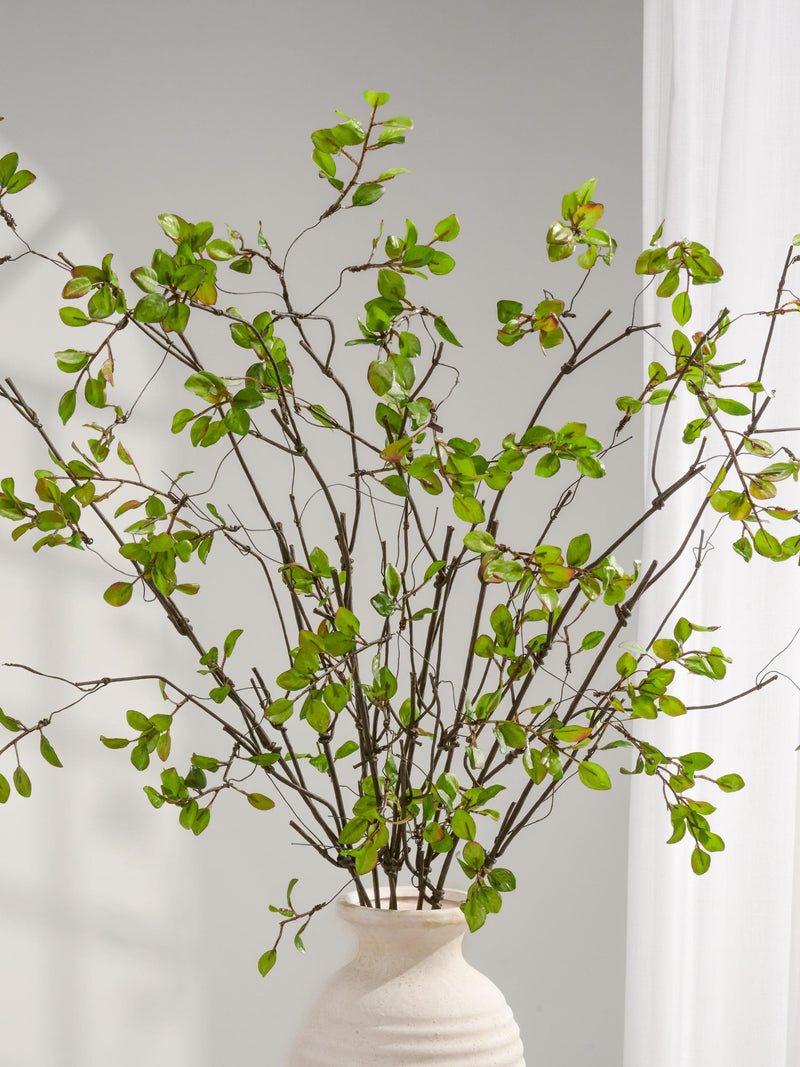 39" Minimalist Leaf Branch - Artificial Plant - Green faux plants