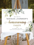 Eucalyptus Housewarming Welcome Sign, Botanical Greenery Party Decor (Digital Printable, HB2) house warming flower