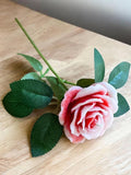 Elegant single rose beeswax bouquet- rose candle - unique present for her - romantic gift house warming flower