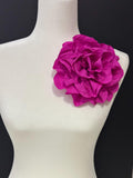 Big Flower Pin, Fuchsia Pink Flower Brooch Pin, Statement Boutonniere, Flower Corsage Pin, Green Flower Pin, Red Flower Pin, Christmas Pin silk flower