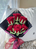 Handmade Crochet Flowers Bouquet: Milk Cotton Yarn, Everlasting Blooms ANNIVERSARY