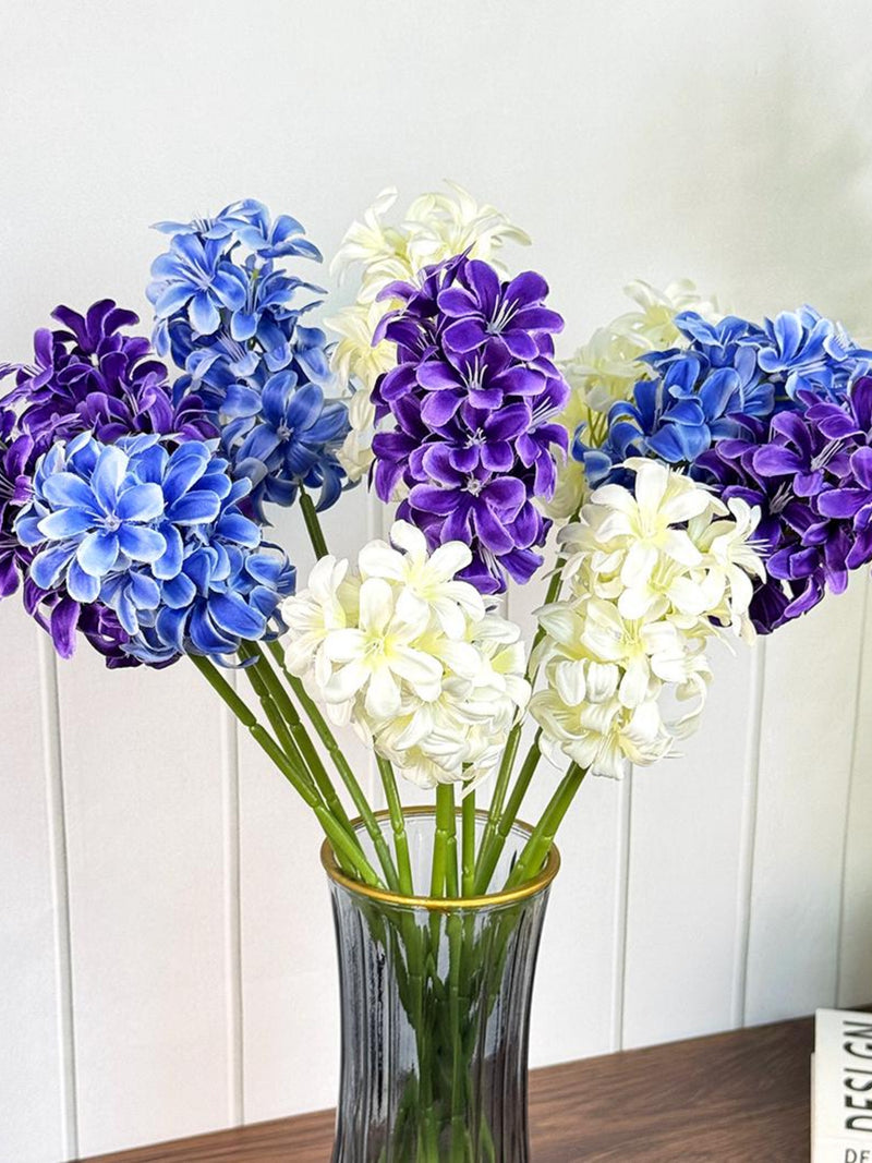 Artificial hyacinth stems_real touch fake hyacinth_faux flower arrangement_fake flowers for vases_home/wedding decor_DIY floral_Centerpieces silk flower